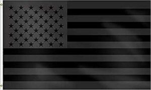 All Black American Flag Protest