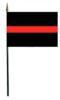 Thin Red Line Stick Flag 4x6 In