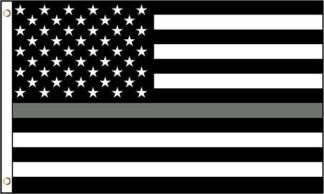 Thin Gray Line USA Flag