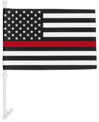 Thin Red Line USA Car Flag Fire Fighters