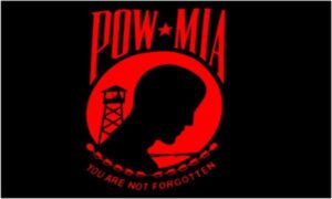 POW MIA Flag Red Prisoner of War Missing in Action
