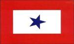 One Star Service Flag 3x5 FT