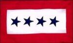 Four Star Service Flag 3x5 FT