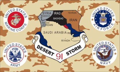 Desert Storm 4 Insignia Flag