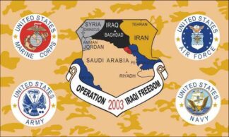 Iraqi Operation Freedom 4 Insignia Flag