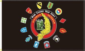 Vietnam Vet Black Flag