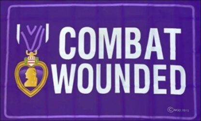 Combat Wounded Flag