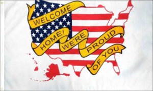 Welcome Home USA Flag