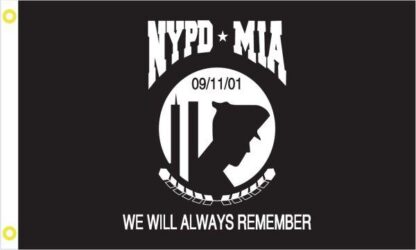 911 NYPD MIA Flag (New York Police Department)