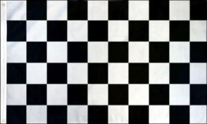 White Black Checkered Flag