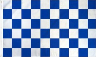 White Blue Checkered Flag