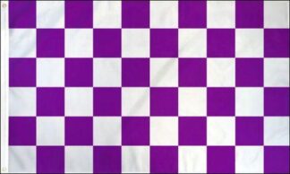 Purple White Checkered Flag