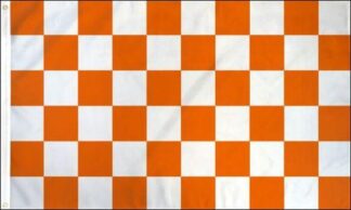 Orange White Checkered Flag