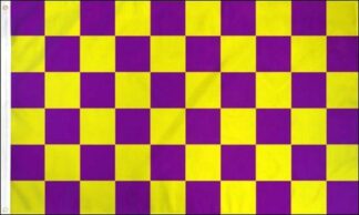 Purple Yellow Checkered Flag
