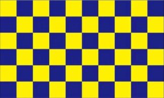 Yellow Blue Checkered Flag