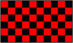 Red Black Checkered Flag