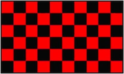 Red Black Checkered Flag