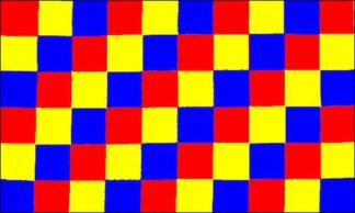 Red Yellow Blue Checkered Flag