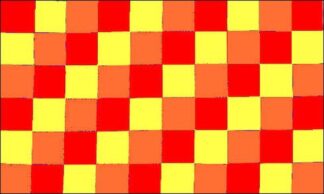 Red Yellow Orange Checkered Flag