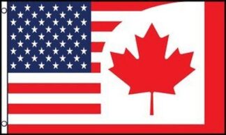 USA Canada Friendship Flag