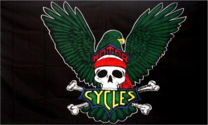 Motorcycles Eagle Skull Flag