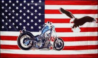 Biker USA Eagle Flag