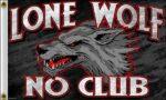 Lone Wolf No Club Flag #1 3x5 FT