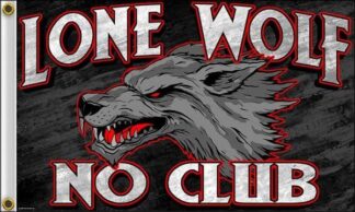 Lone Wolf No Club Flag