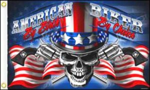 Uncle Sam American Biker Flag