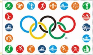 Olympics Sports Logo Flag