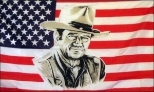 John Wayne USA Flag