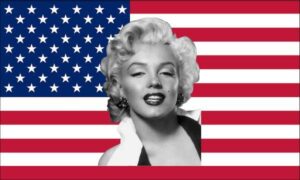 Marilyn Monroe USA Flag