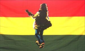 Bob Marley Walking Flag