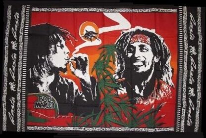 Bob Marley Marijuana Flag