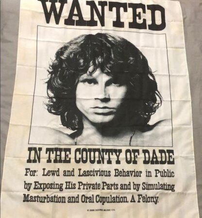 Jim Morrison Wanted Flag