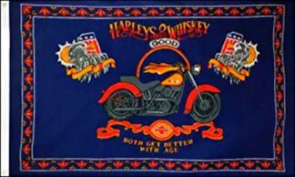 Harley & Whiskey Flag