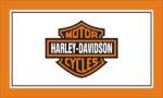 Harley-Davidson Orange Border Flag 3x5 FT