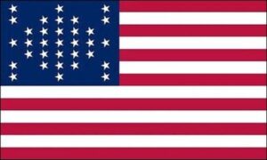 American Flag 33 Stars Civil War