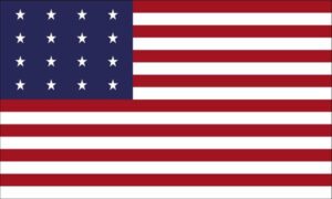 American Flag 16 Stars 1812