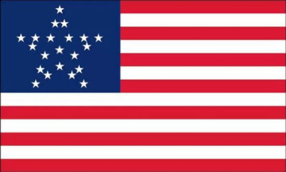 American Flag 21 Stars 1820 Great Star