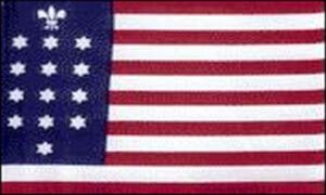American Flag 1782 Lotter Pennant