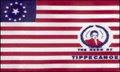 American Flag 1840 WM Henry Harrison