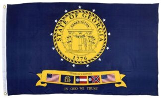 Georgia State Flag 2001-2003 Heavy-Duty 3x5 FT. Made in the USA