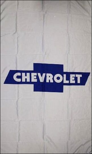 Chevrolet White Vertical Flag