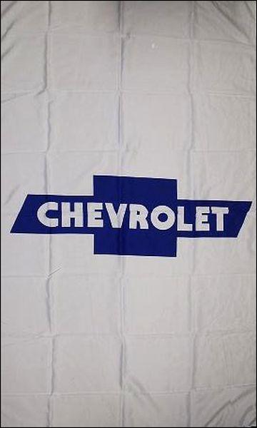 Chevrolet White Vertical Flag