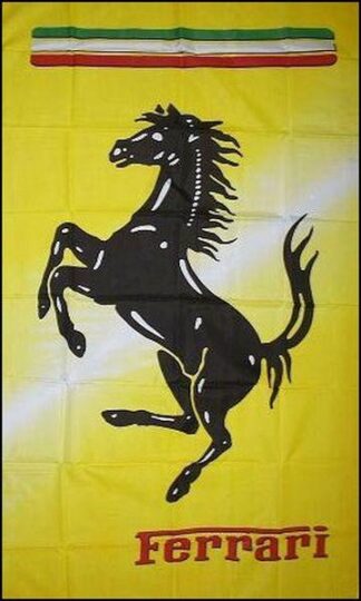 Ferrari Yellow Vertical Flag