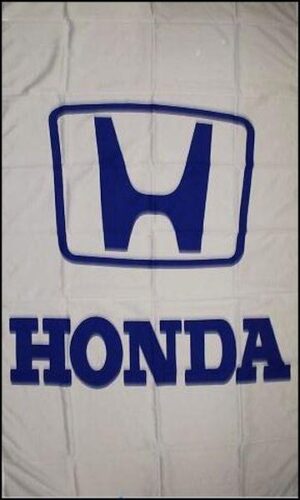 Honda White Vertical Flag