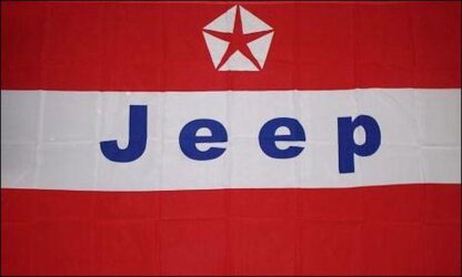 Jeep Red Stripes Flag