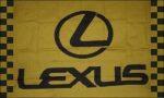 Lexus Gold Checkered Flag 3x5 FT