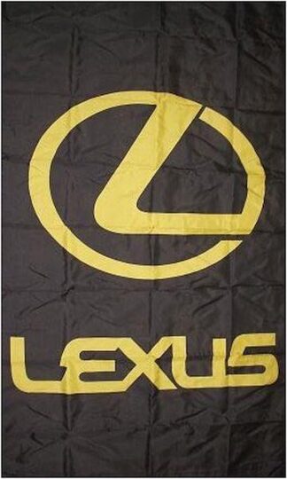 Lexus Black Vertical Flag